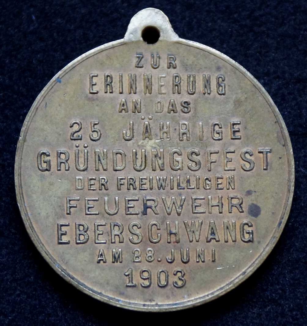 Eberschwang 1903 Jubel 25 J revers